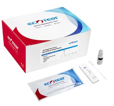 Экспресс-тест на ВИЧ 1/ВИЧ 2 (HIV Rapid Test, цельная кровь / сыворотка / плазма)